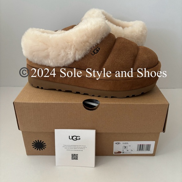 UGG Tazzlita Slippers Chestnut 7 NEW in Box - Picture 2 of 12